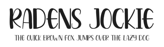 Radens Jockie by Pandan Wangi — Script Handwritten Font