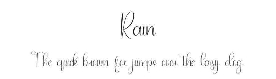 Rain by PiPi Creative STUDIO — Script Handwritten Font