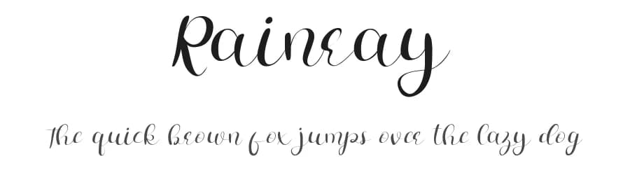 Rainray by Edric Studio — Script Handwritten Font
