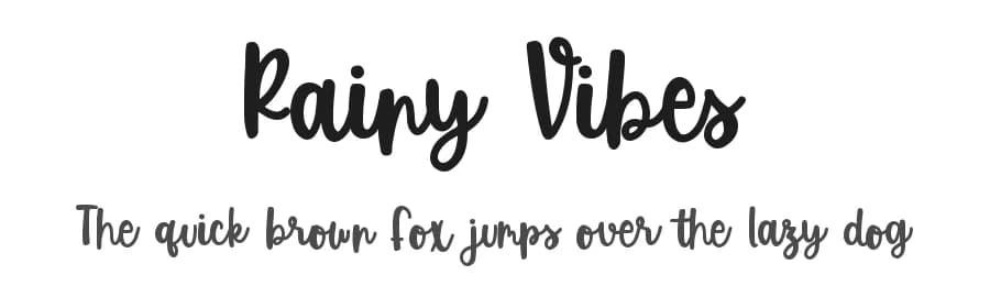 Rainy Vibes by DM Letter Studio - Dimas Prasetyo — Script Handwritten Font