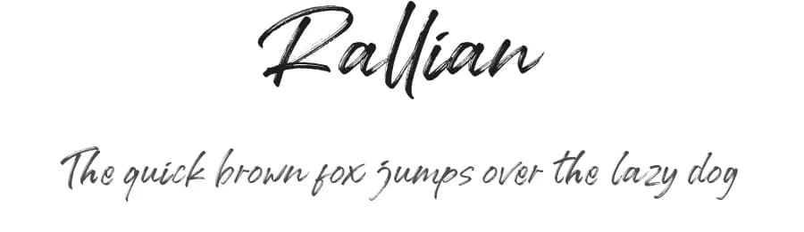 Rallian by Lettersiro Studio — Script Handwritten Font