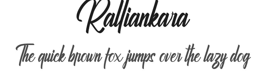 Ralliankara by Ditoollis Project — Script Handwritten Font
