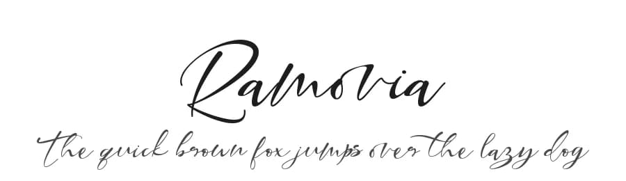 Ramovia by Letterara — Script Handwritten Font