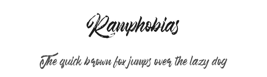 Ramphobias by Kotak Kuning Studio β Script Handwritten Font