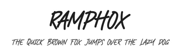 Ramphox by Beningtype by. Letteratom — Script Handwritten Font