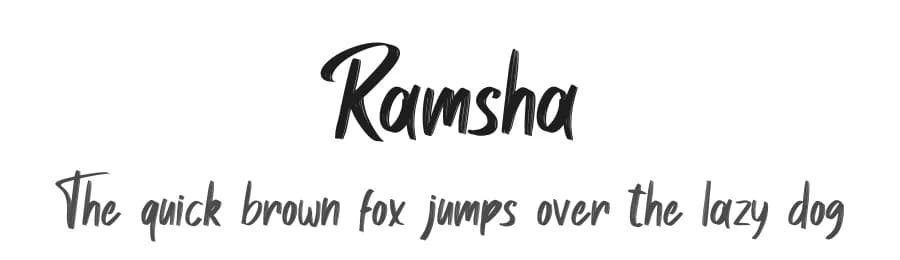 Ramsha by Skiiller Studio — Script Handwritten Font