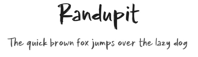 Randupit by Weape Studio — Script Handwritten Font