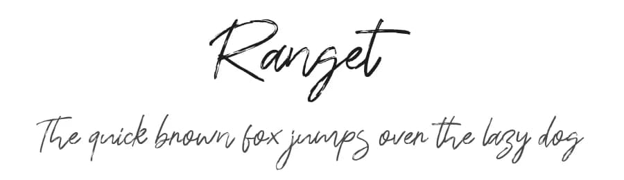 Ranget by KhurasanΒ β Script Handwritten Font