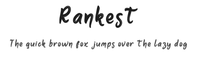 Rankest by productype.com — Script Handwritten Font