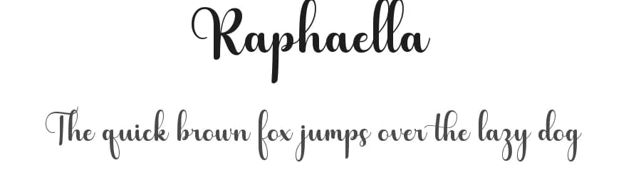 Raphaella by Fadlilah Studio — Script Handwritten Font
