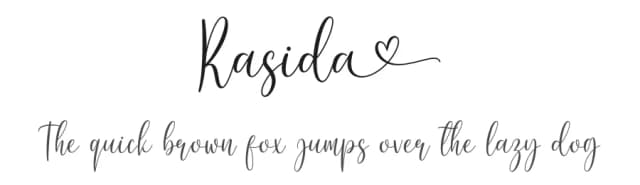 Rasida by AV Type — Script Handwritten Font