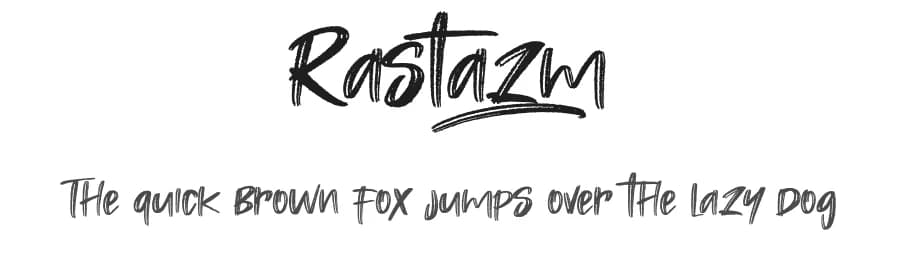 Rastazm by KhurasanΒ β Script Handwritten Font