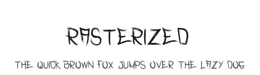 Rasterized by Murder Fonts — Script Handwritten Font