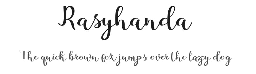 Rasyhanda by Danti — Script Handwritten Font