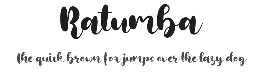 Ratumba by Forberas Club — Script Handwritten Font