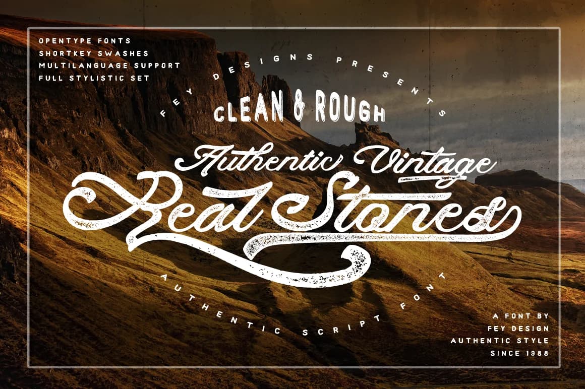 Real Stones Font by feydesign — Script Handwritten Font