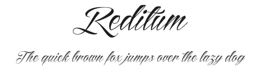 Reditum by Måns Grebäck — Script Handwritten Font