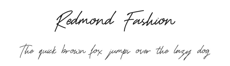 Redmond Fashion by UI Creative — Script Handwritten Font