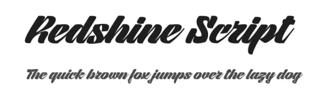 Redshine Script by Sign Studio — Script Handwritten Font