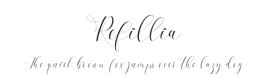 Refillia by aldedesign — Script Handwritten Font