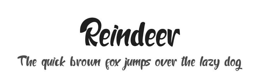 Reindeer by Letterara — Script Handwritten Font