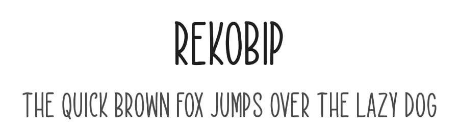 Rekobip by Md Shohail Bhuian — Script Handwritten Font