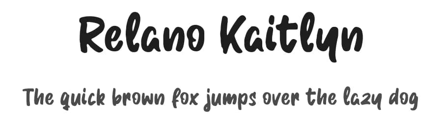 Relano Kaitlyn by Creakokun Studio — Script Handwritten Font