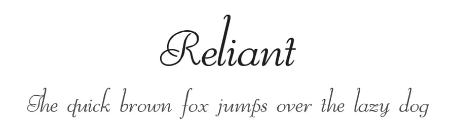 Reliant by Intellecta Design — Script Handwritten Font
