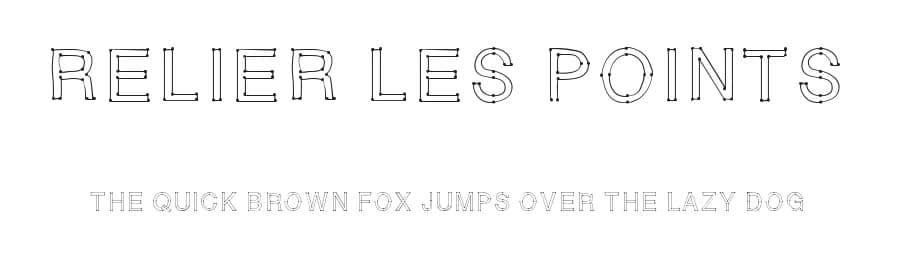 Relier les points by Gaelleing β Script Handwritten Font