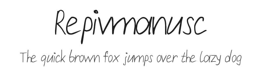 Repivmanusc by Vlad Viperov — Script Handwritten Font