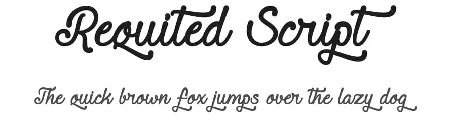 Requited Script by Misti's Fonts — Script Handwritten Font