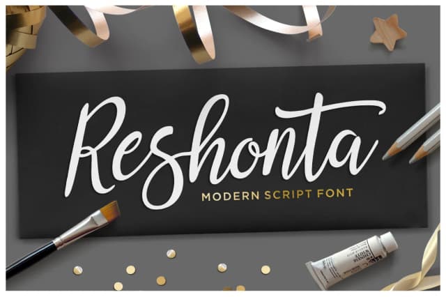 Reshonta Font by TRF — Script Handwritten Font