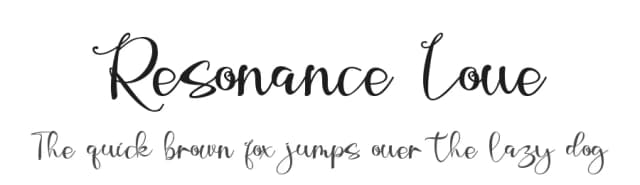 Resonance Love by Andrean Prabowo — Script Handwritten Font