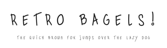 Retro Bagels! by Lars Manenschijn — Script Handwritten Font