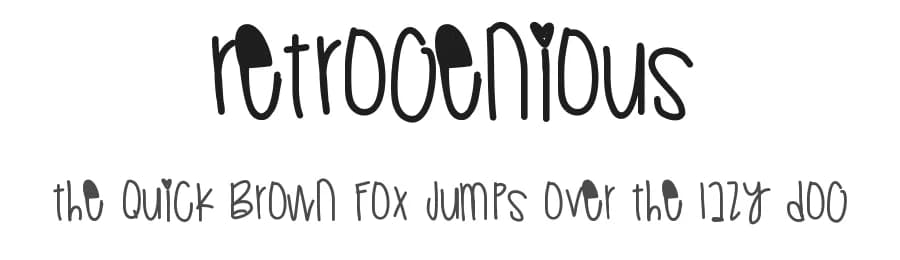 Retrogenious by Des Gomez — Script Handwritten Font