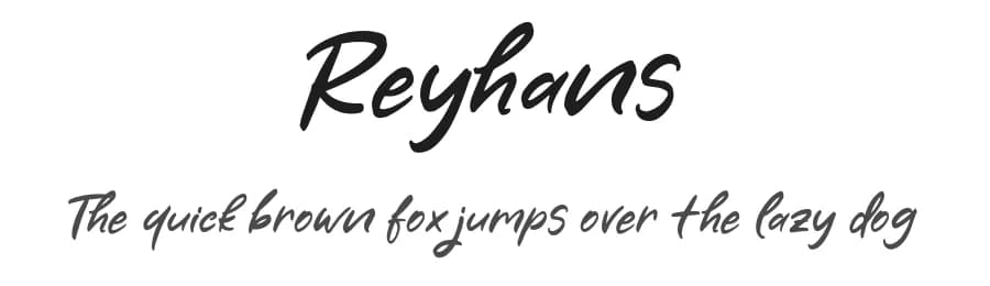 Reyhans by Khurasan — Script Handwritten Font