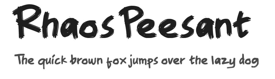 Rhaos Peesant by Letternun — Script Handwritten Font