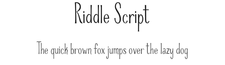 Riddle Script by Mario Arturo โ Script Handwritten Font