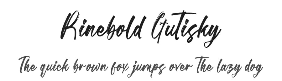 Rinebold Gutisky by Letterena Studios — Script Handwritten Font