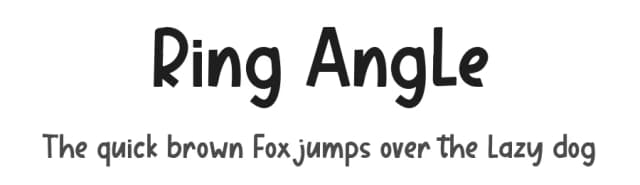 Ring Angle by Wildan Type — Script Handwritten Font