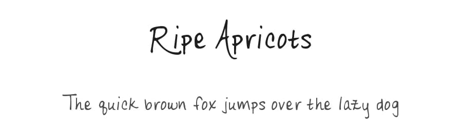 Ripe Apricots by Xerographer Fonts — Script Handwritten Font