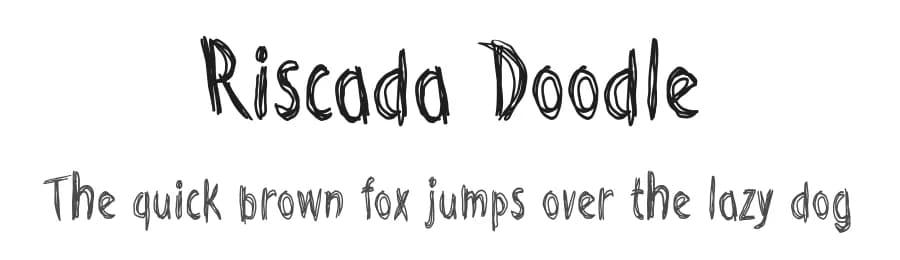 Riscada Doodle by Galdino Otten Fonts — Script Handwritten Font