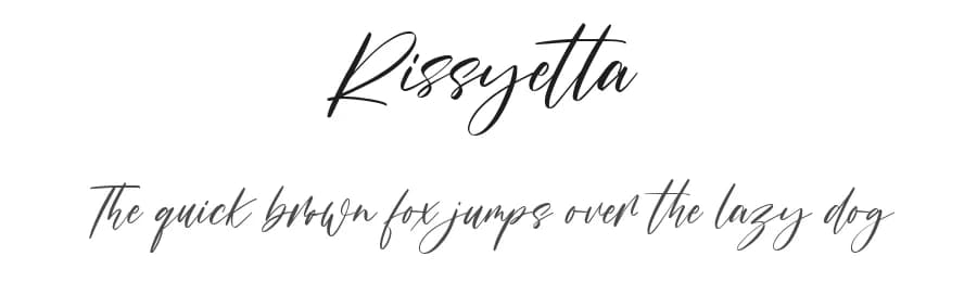 Rissyetta by Maulana Creative — Script Handwritten Font