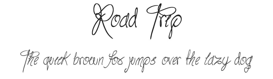 Road Trip by JSH creates — Script Handwritten Font