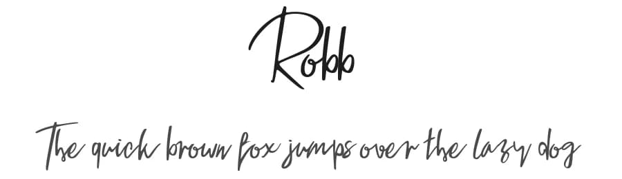 Robb by Typotopia Studio — Script Handwritten Font