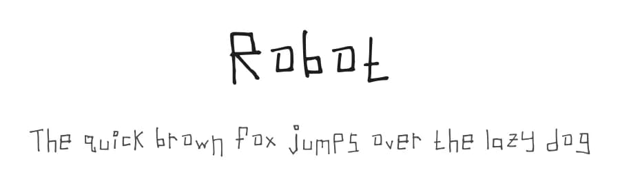 Robot by Lauren Greenberg — Script Handwritten Font