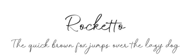 Rocketto by Aditya Rezki Apriyadi — Script Handwritten Font
