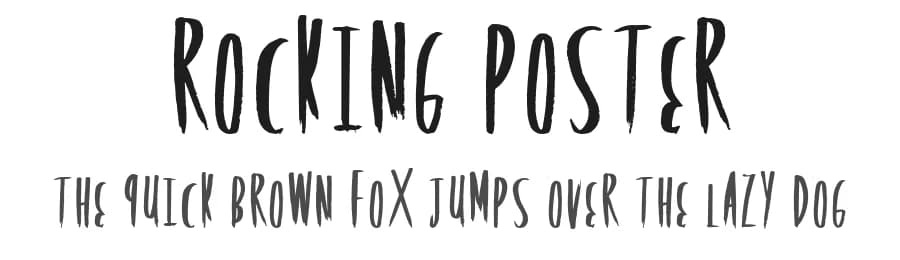 Rocking Poster by Xerographer Fonts — Script Handwritten Font