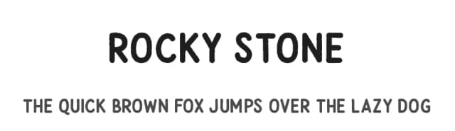 Rocky Stone by mlkwsn — Script Handwritten Font