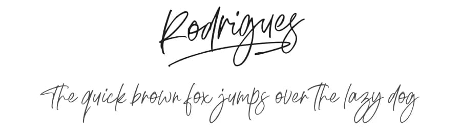 Rodrigues by Måns Grebäck — Script Handwritten Font